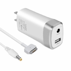 45W Mini Charger Magnetic 2 T-tip For MacBook Air With USB